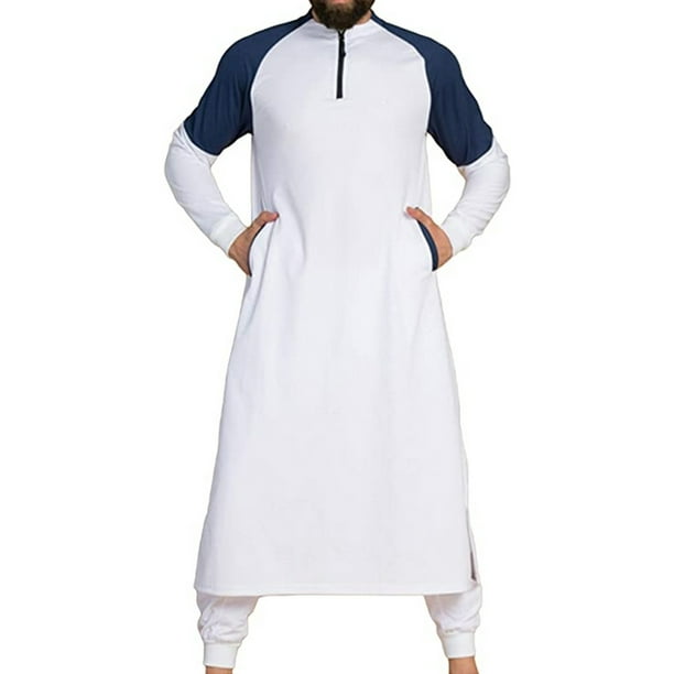 Men's Jubba Dishdasha Thawb Thoub Muslim Islamic Abaya Full Length Kaftan Robe Men's Jubba Dishdasha Thawb Thoub Muslim Islamic Abaya Full Length Kaftan Robe